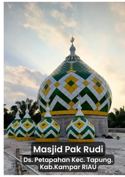 Masjid Pak Rudi — Ds. Petapahan, Kec. Tapung, Kab. Kampar, Riau